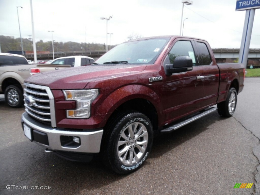 2015 F150 XLT SuperCab 4x4 - Bronze Fire Metallic / Medium Light Camel photo #8