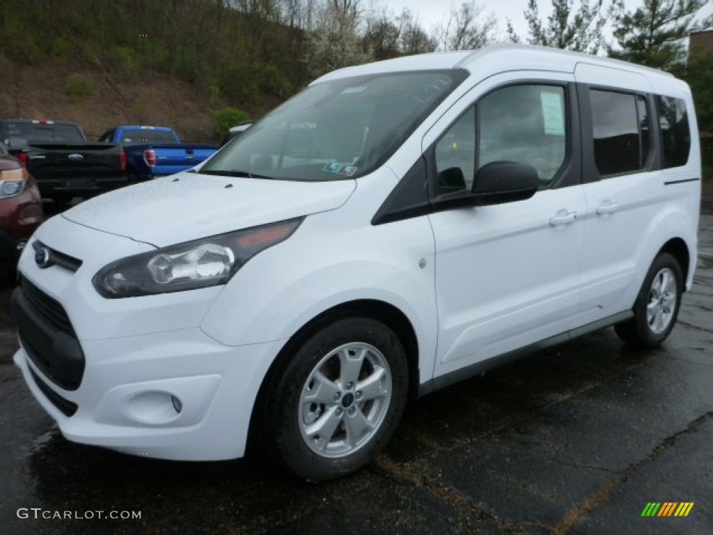 Frozen White 2015 Ford Transit Connect XLT Wagon Exterior Photo #103504322