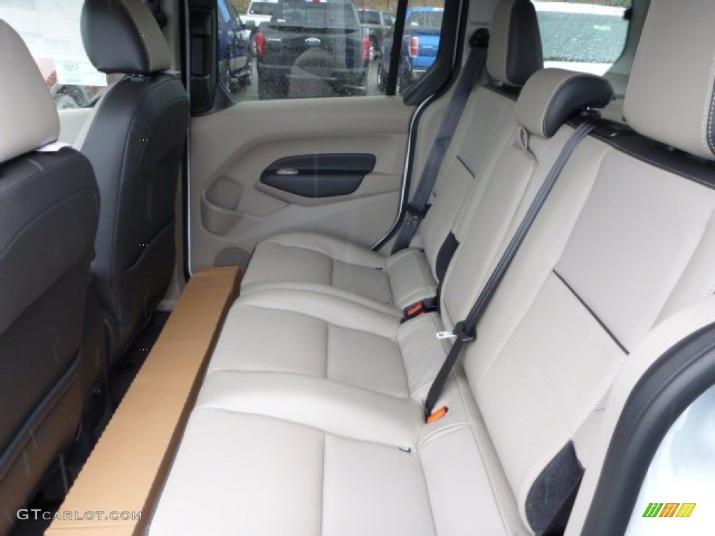 Medium Stone Leather Interior 2015 Ford Transit Connect XLT Wagon Photo #103504388