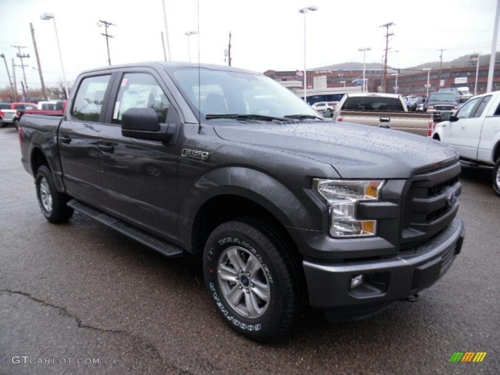 2015 F150 XLT SuperCrew 4x4 - Magnetic Metallic / Black photo #10