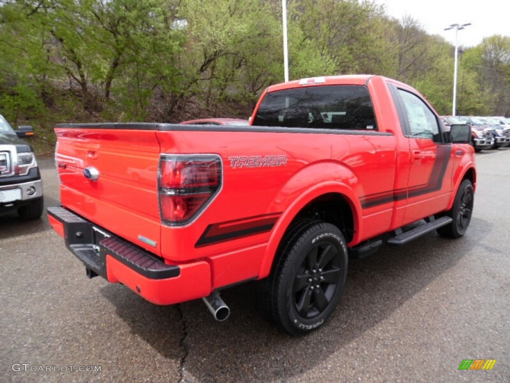 2014 F150 FX4 Tremor Regular Cab 4x4 - Race Red / FX Appearance Black Leather/Alcantara photo #4