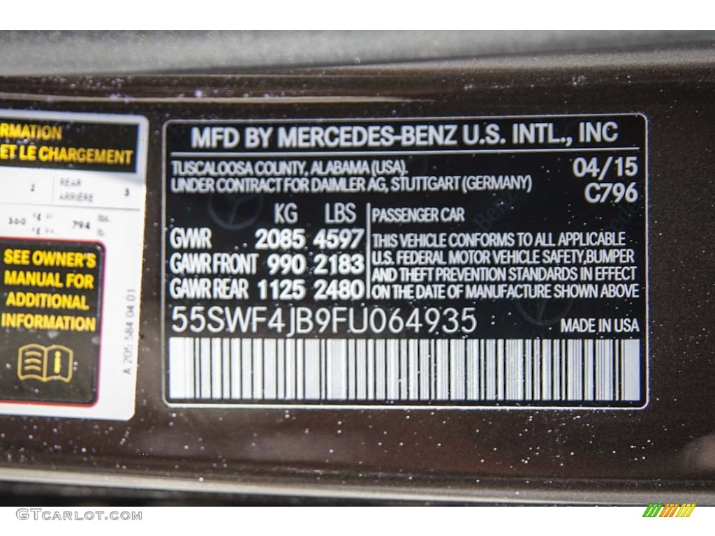 2015 C Color Code 796 for Dakota Brown Metallic Photo #103506671