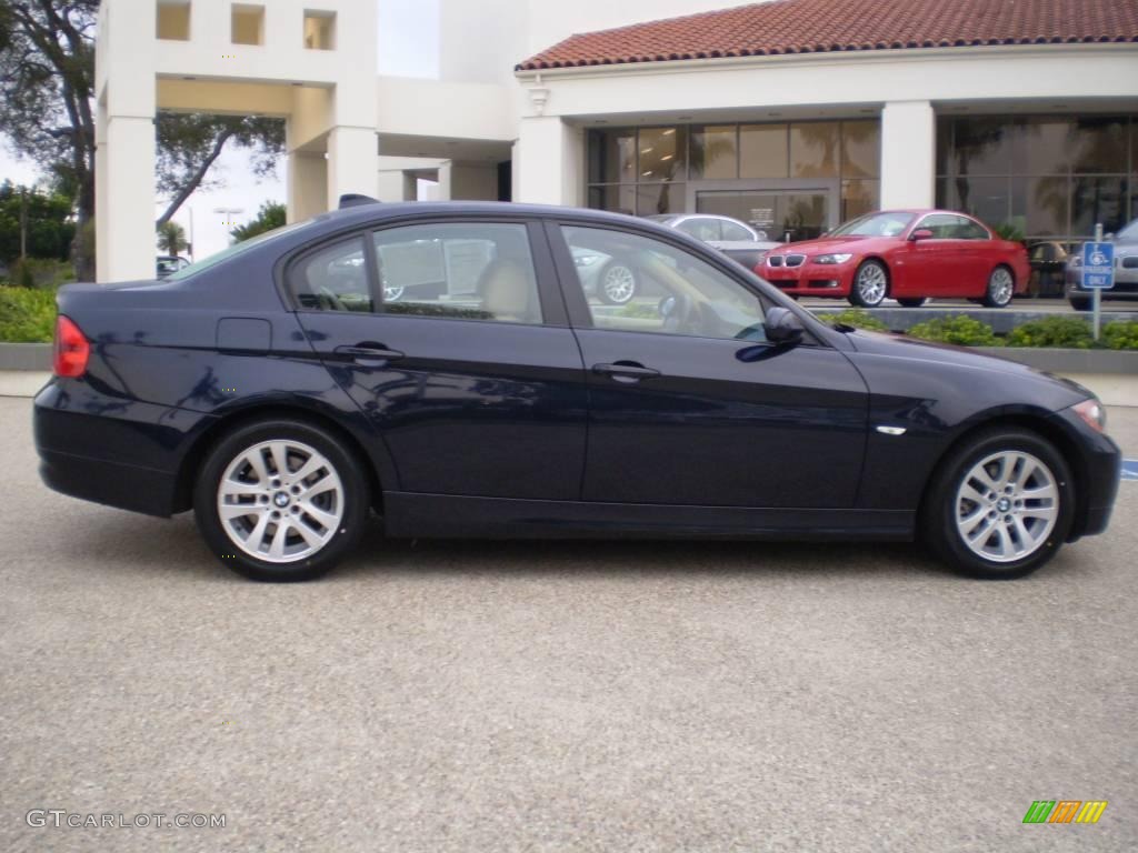 2007 3 Series 328i Sedan - Monaco Blue Metallic / Beige photo #6