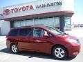 2013 Salsa Red Pearl Toyota Sienna LE  photo #2