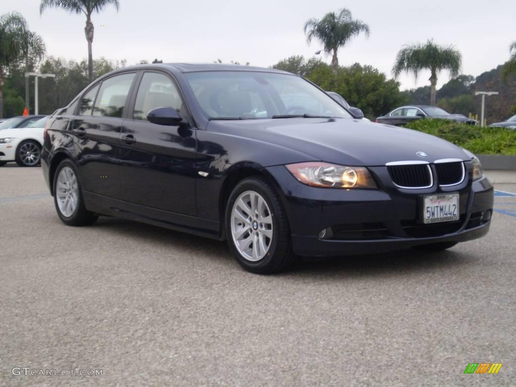 2007 3 Series 328i Sedan - Monaco Blue Metallic / Beige photo #7