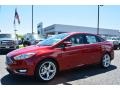 2015 Ruby Red Metallic Ford Focus Titanium Sedan  photo #3