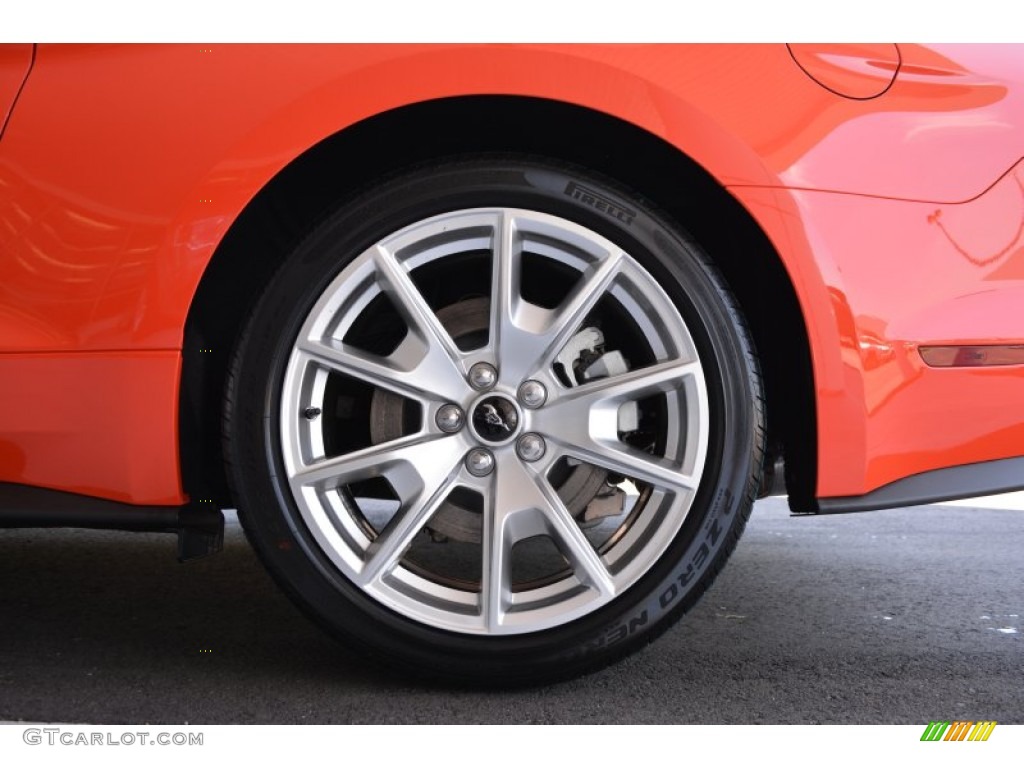 2015 Mustang GT Premium Coupe - Competition Orange / 50 Years Raven Black photo #5