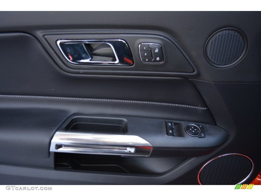 2015 Mustang GT Premium Coupe - Competition Orange / 50 Years Raven Black photo #6