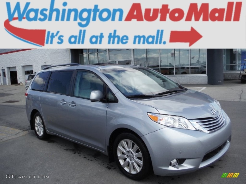 2011 Sienna Limited - Silver Sky Metallic / Light Gray photo #1