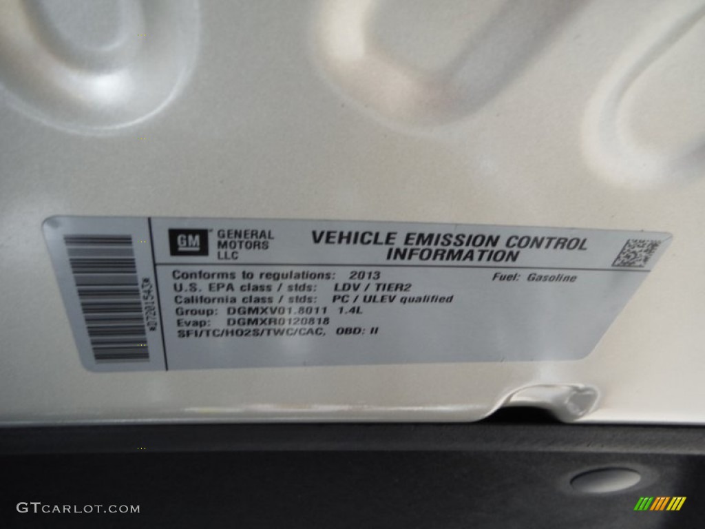 2013 Cruze LTZ - Champagne Silver Metallic / Cocoa/Light Neutral photo #14
