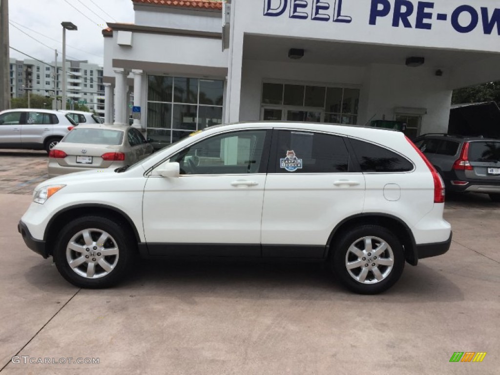 2008 CR-V EX-L - Taffeta White / Gray photo #2