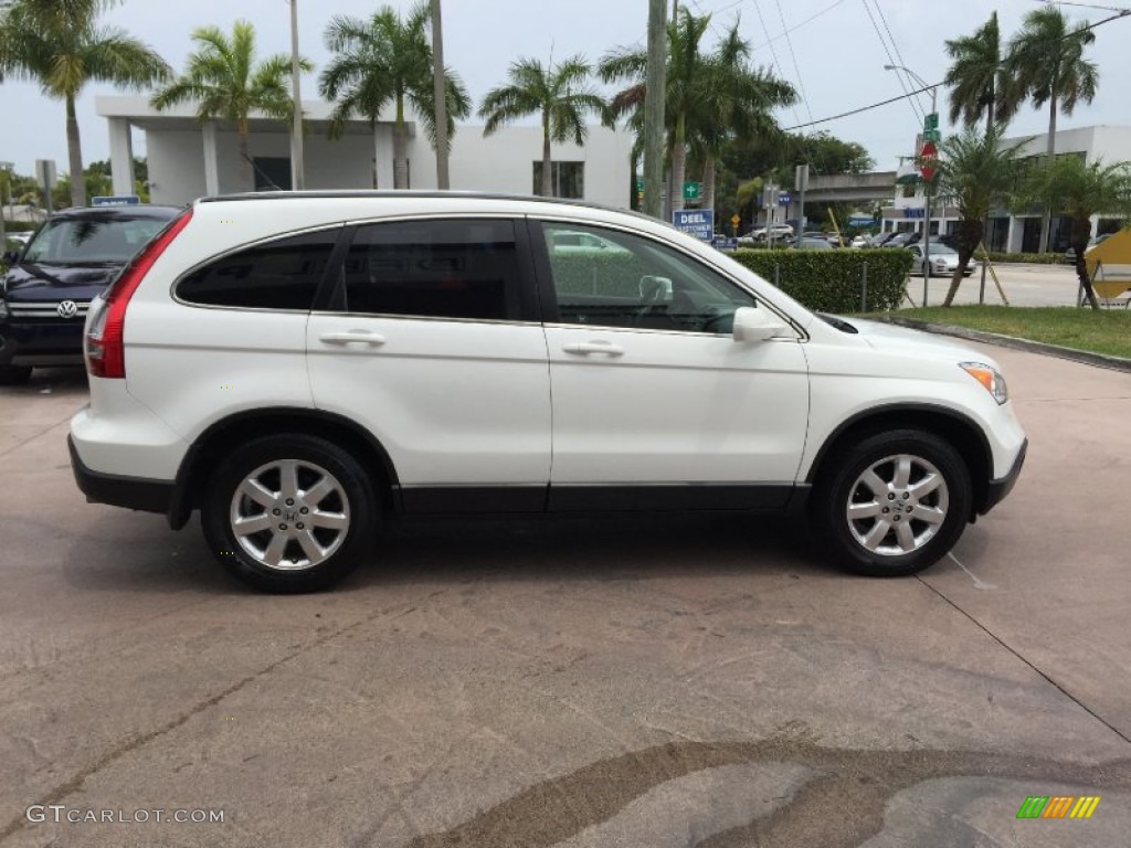 2008 CR-V EX-L - Taffeta White / Gray photo #6