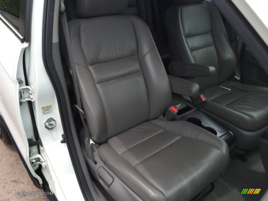 2008 CR-V EX-L - Taffeta White / Gray photo #10