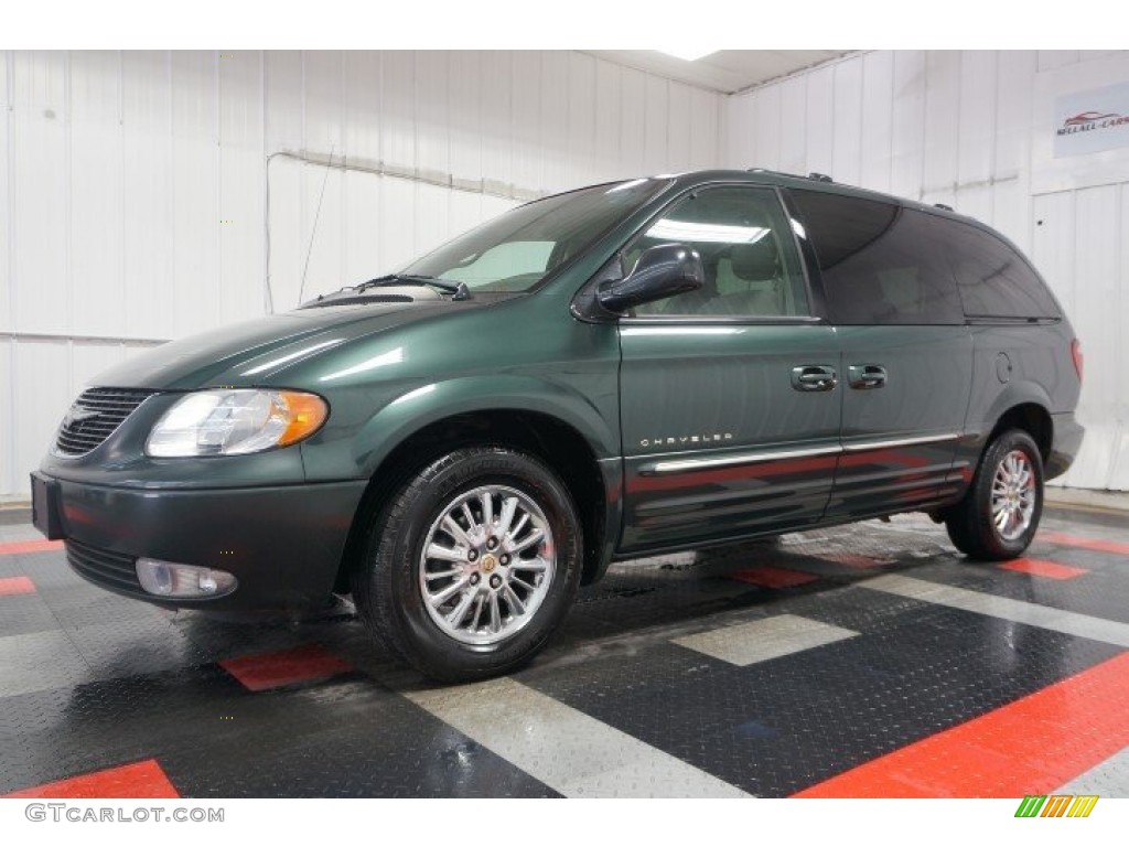 Shale Green Metallic 2001 Chrysler Town & Country Limited Exterior Photo #103514240