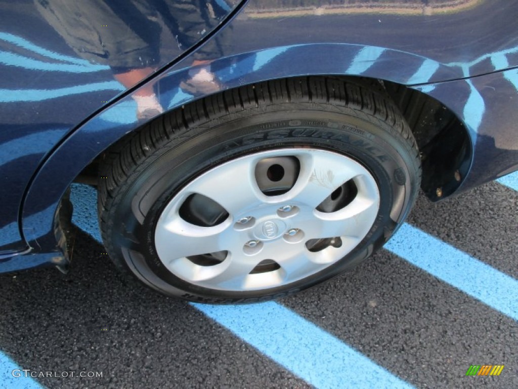 2008 Spectra EX Sedan - Deep Ocean Blue / Gray photo #3