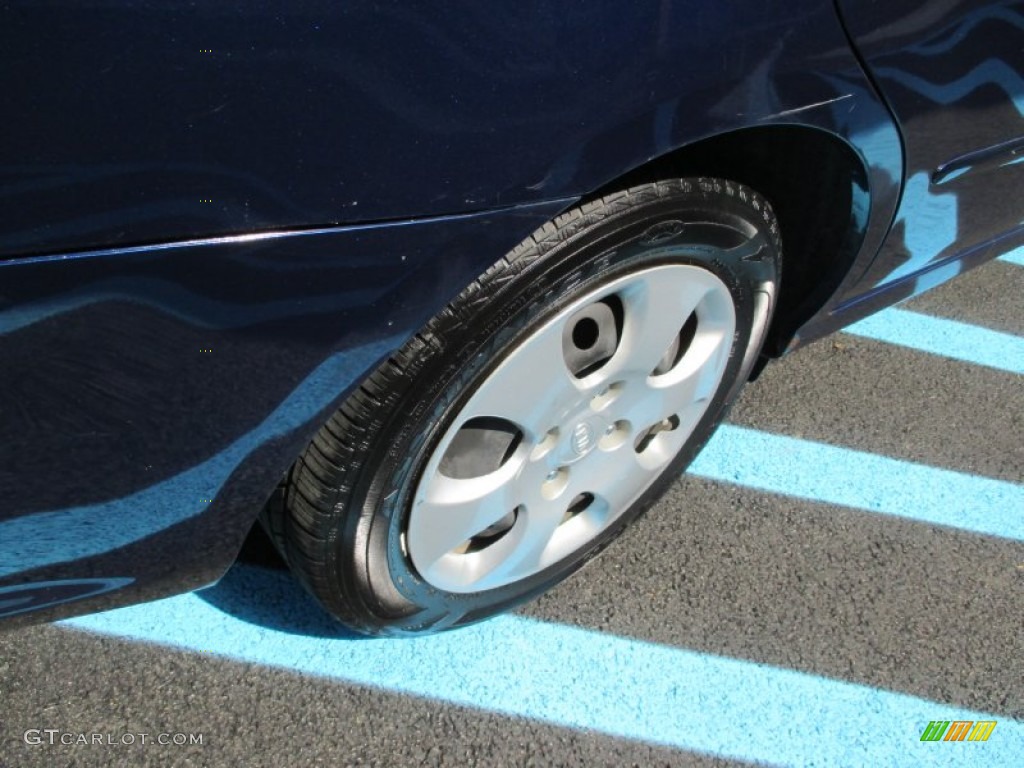 2008 Spectra EX Sedan - Deep Ocean Blue / Gray photo #8