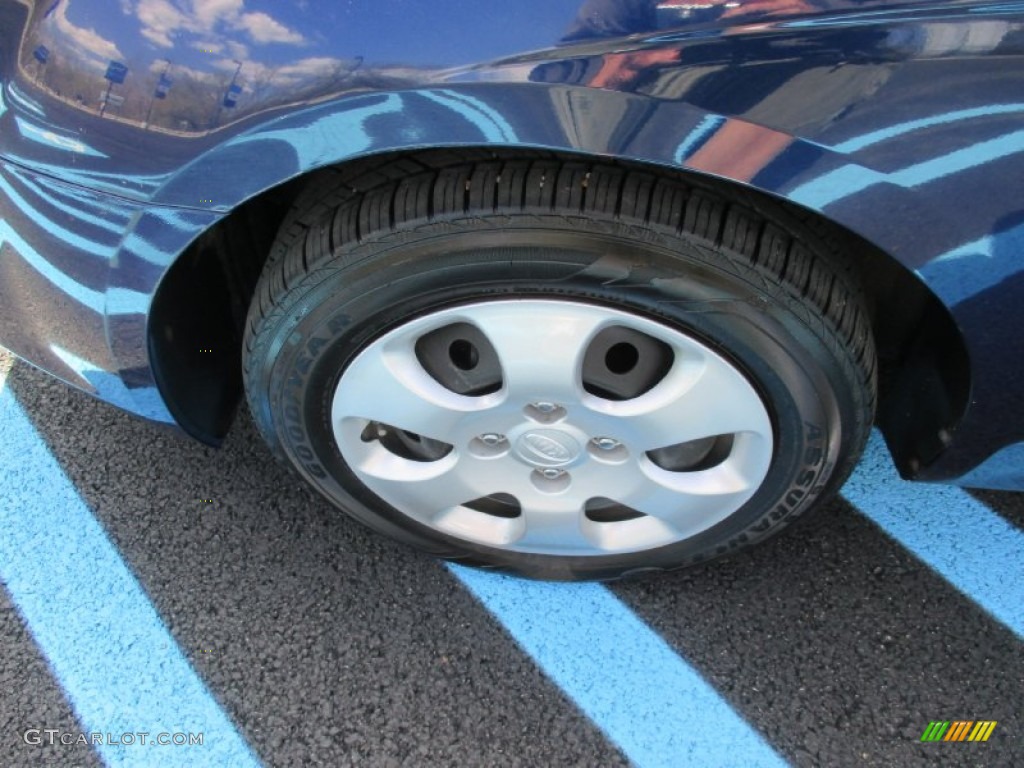 2008 Spectra EX Sedan - Deep Ocean Blue / Gray photo #14