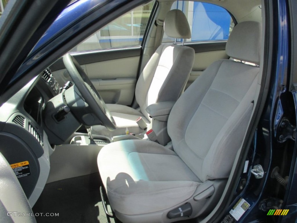 2008 Spectra EX Sedan - Deep Ocean Blue / Gray photo #20
