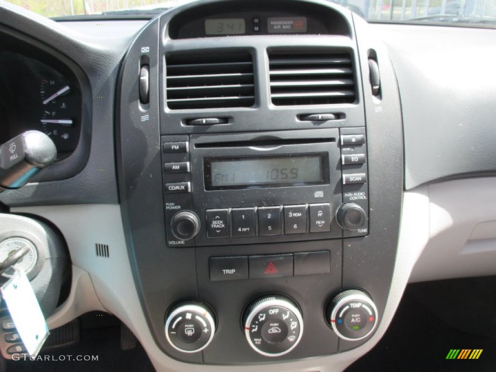 2008 Spectra EX Sedan - Deep Ocean Blue / Gray photo #26