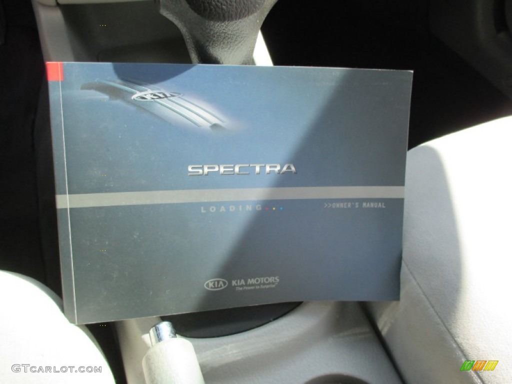 2008 Spectra EX Sedan - Deep Ocean Blue / Gray photo #32