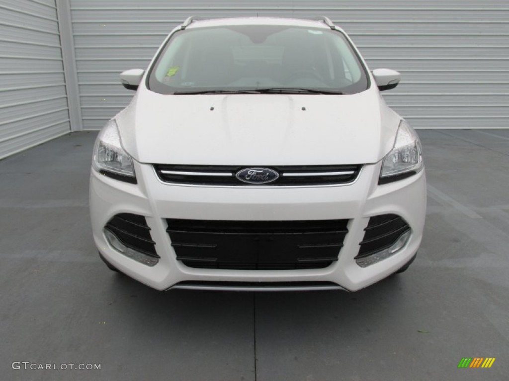 2015 Escape Titanium - White Platinum Metallic Tri-Coat / Charcoal Black photo #8