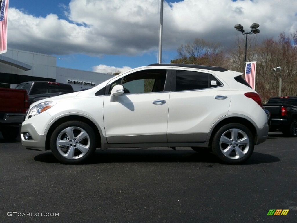White Pearl Tricoat 2015 Buick Encore Premium Exterior Photo #103515860