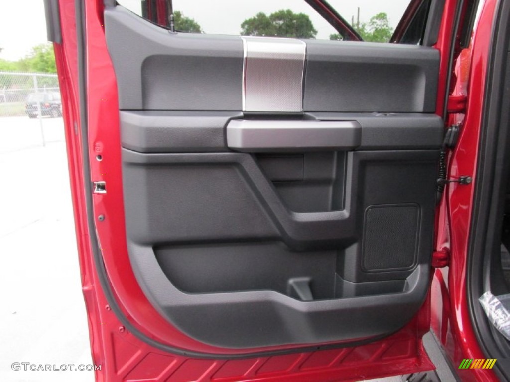 2015 F150 XLT SuperCrew 4x4 - Ruby Red Metallic / Black photo #21