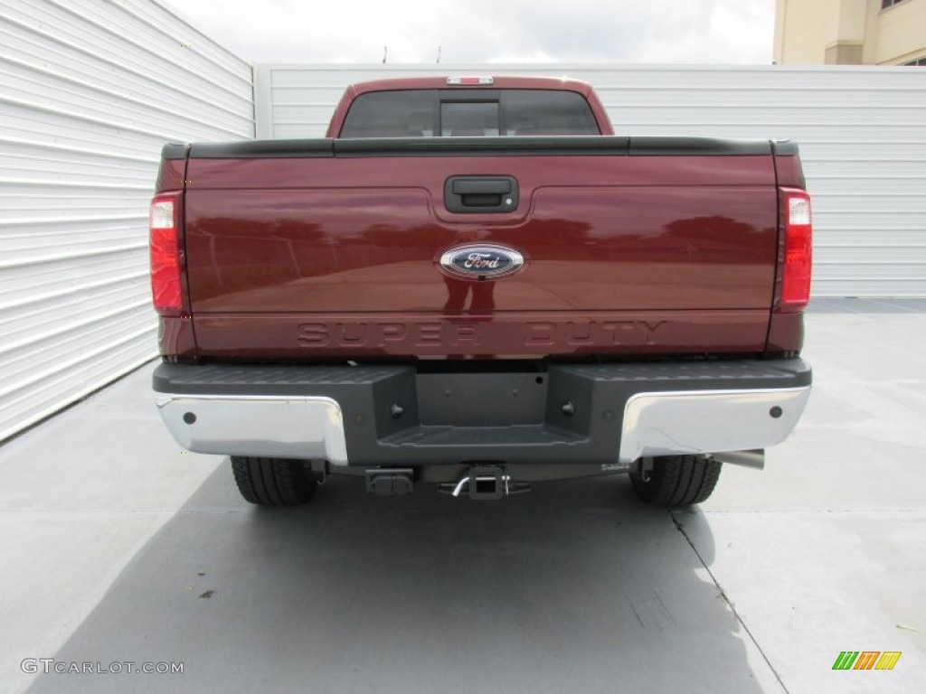 2015 F350 Super Duty Lariat Crew Cab 4x4 - Bronze Fire / Adobe photo #5