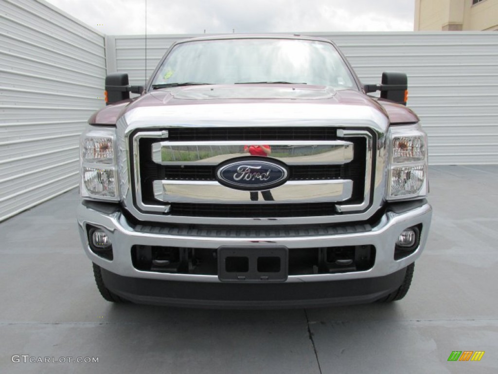 2015 F350 Super Duty Lariat Crew Cab 4x4 - Bronze Fire / Adobe photo #8