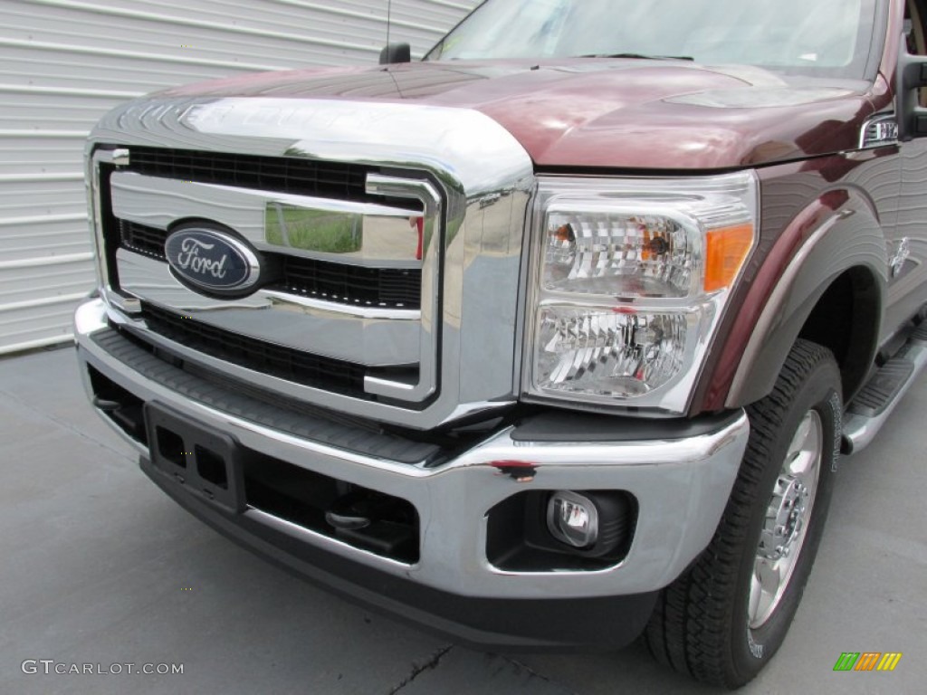 2015 F350 Super Duty Lariat Crew Cab 4x4 - Bronze Fire / Adobe photo #10