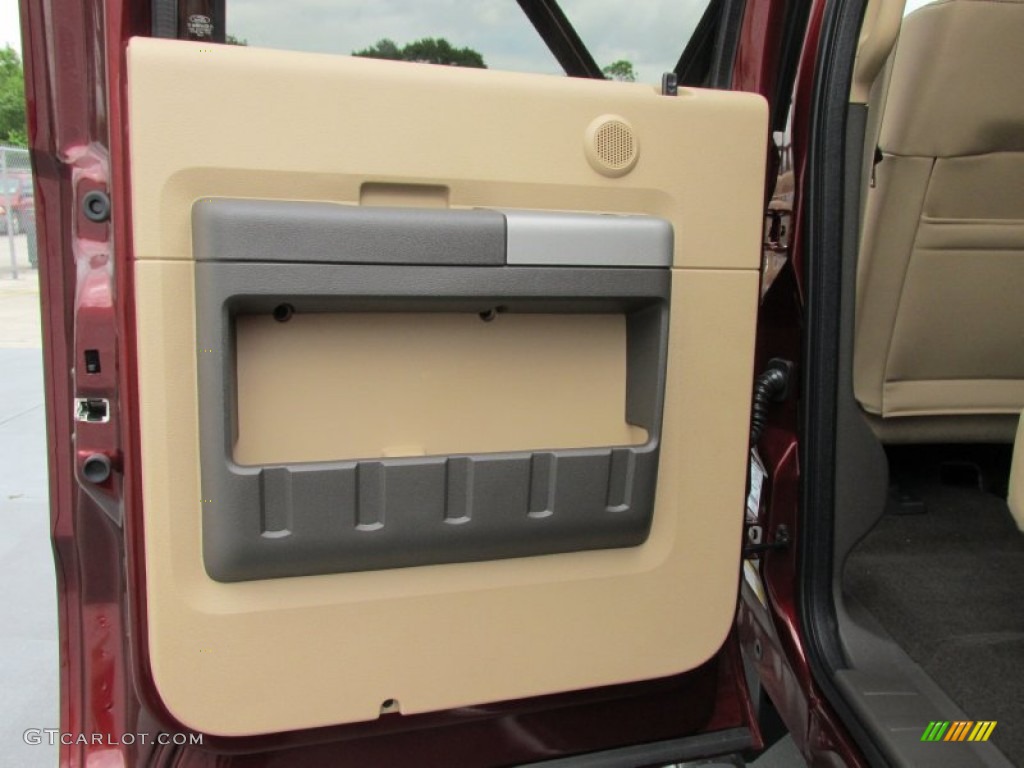 2015 F350 Super Duty Lariat Crew Cab 4x4 - Bronze Fire / Adobe photo #20