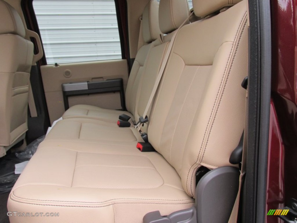2015 F350 Super Duty Lariat Crew Cab 4x4 - Bronze Fire / Adobe photo #21