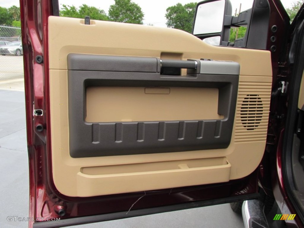 2015 F350 Super Duty Lariat Crew Cab 4x4 - Bronze Fire / Adobe photo #22