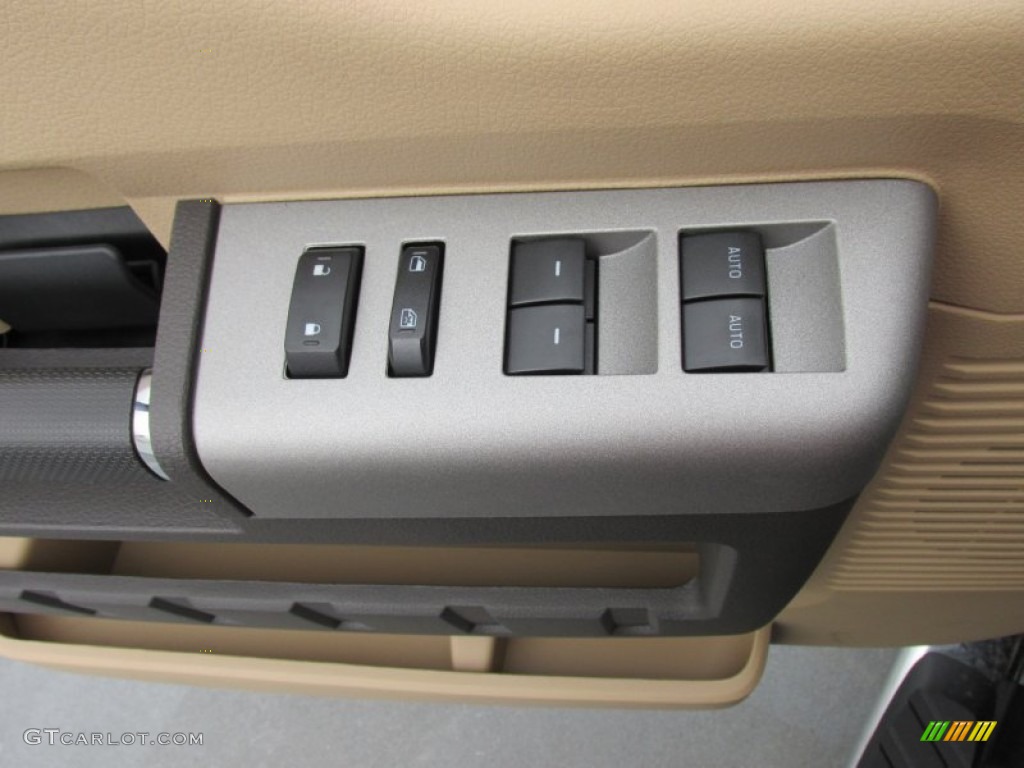 2015 F350 Super Duty Lariat Crew Cab 4x4 - Bronze Fire / Adobe photo #24