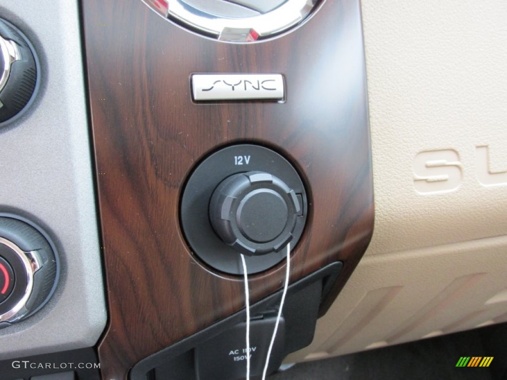 2015 F350 Super Duty Lariat Crew Cab 4x4 - Bronze Fire / Adobe photo #33