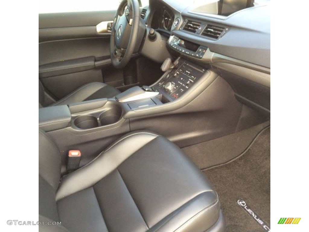 Black Interior 2015 Lexus CT 200h Hybrid Photo #103520604
