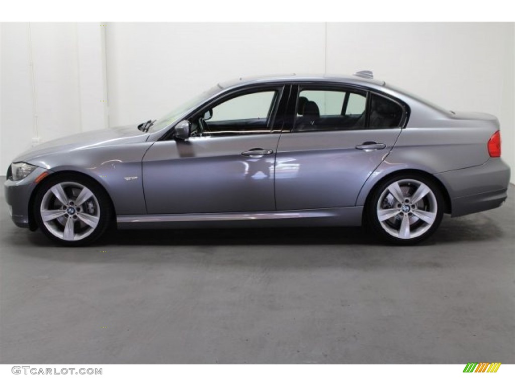2009 3 Series 335i Sedan - Space Grey Metallic / Black photo #6