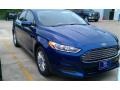 2016 Deep Impact Blue Metallic Ford Fusion S  photo #1