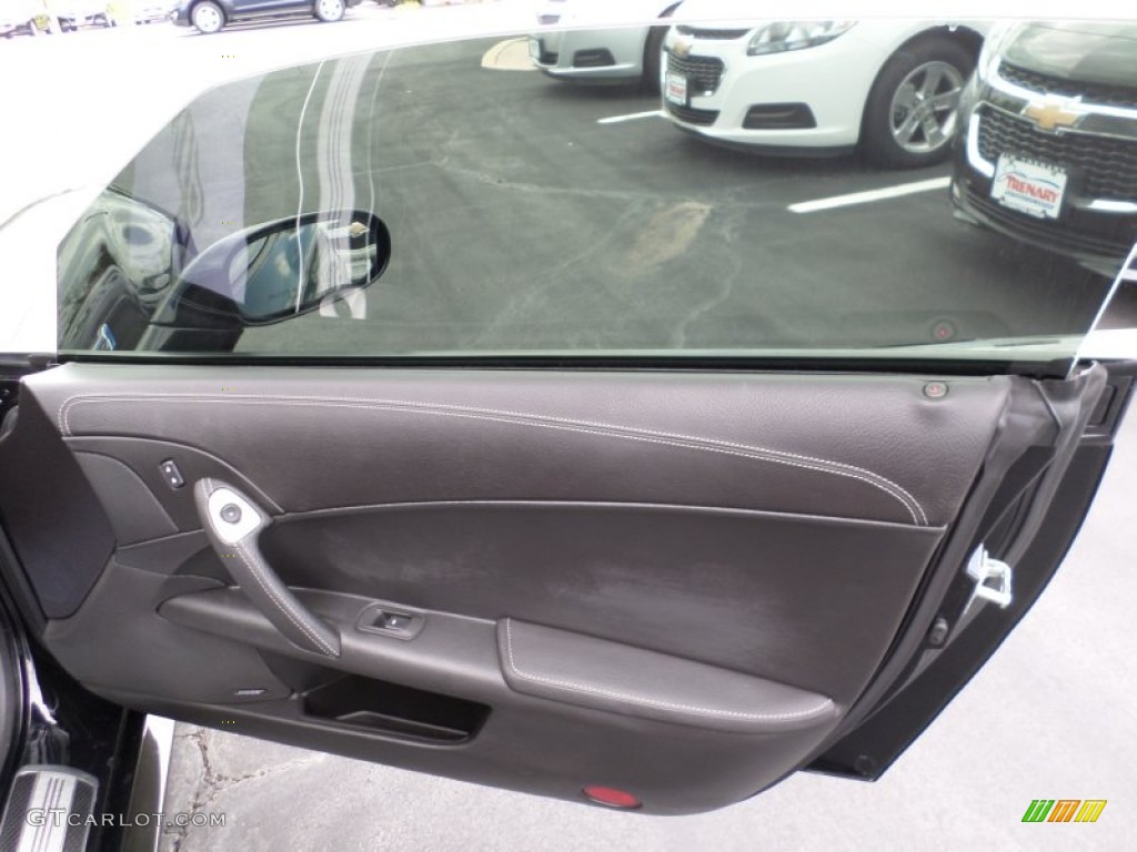 2010 Chevrolet Corvette ZR1 Ebony Black Door Panel Photo #103523570