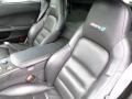 2010 Chevrolet Corvette Ebony Black Interior Front Seat Photo