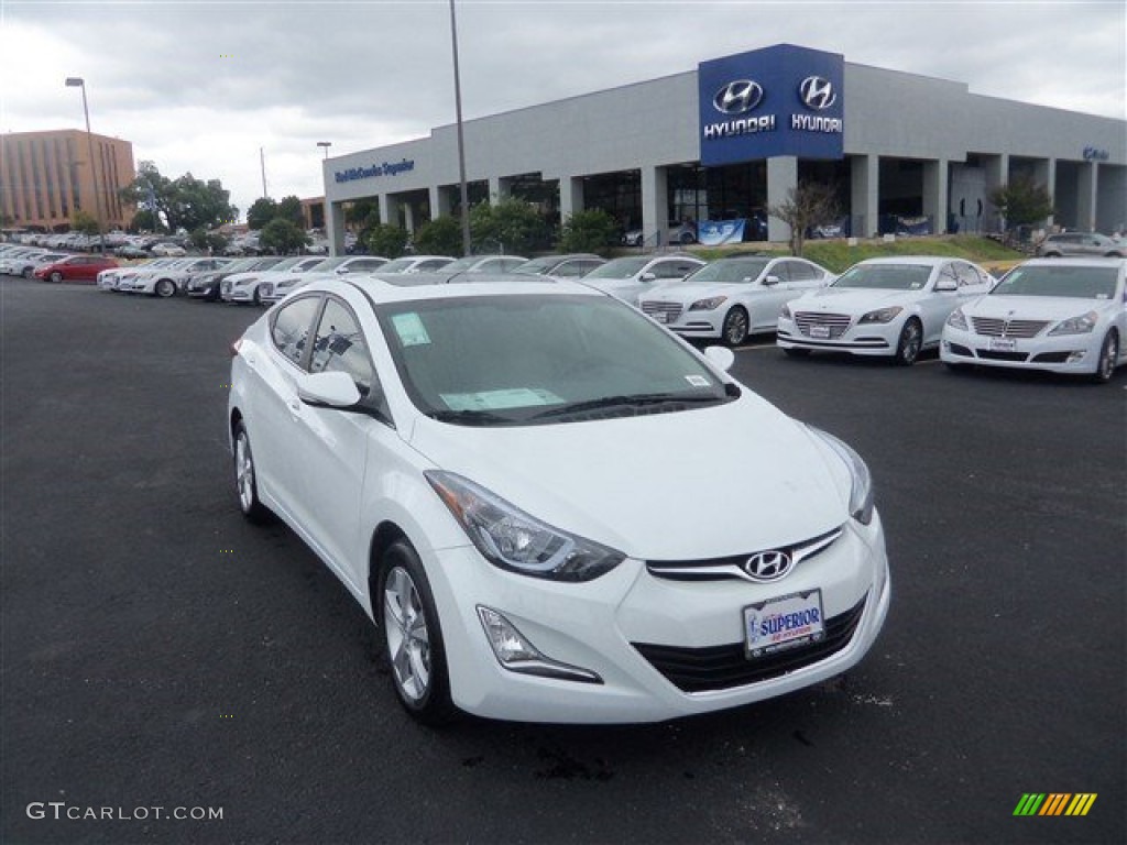 2016 Elantra Value Edition - White / Beige photo #2