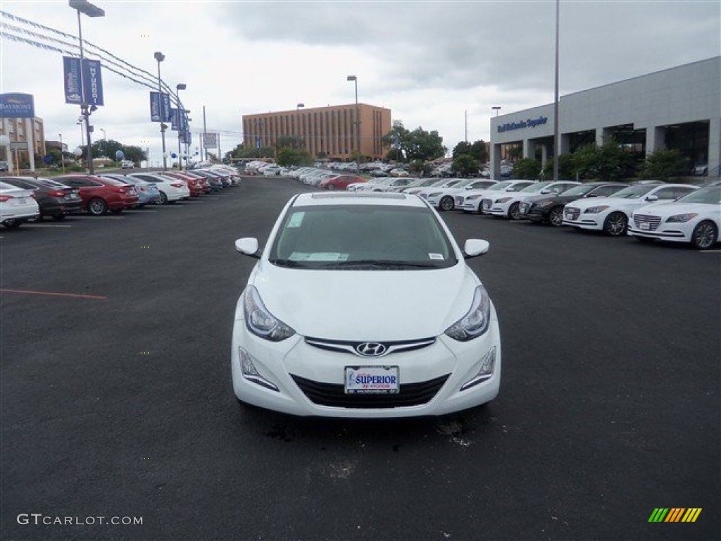 2016 Elantra Value Edition - White / Beige photo #3