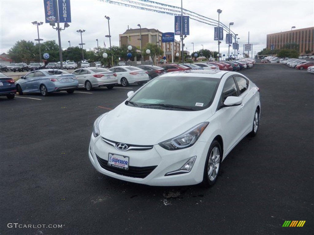 2016 Elantra Value Edition - White / Beige photo #4