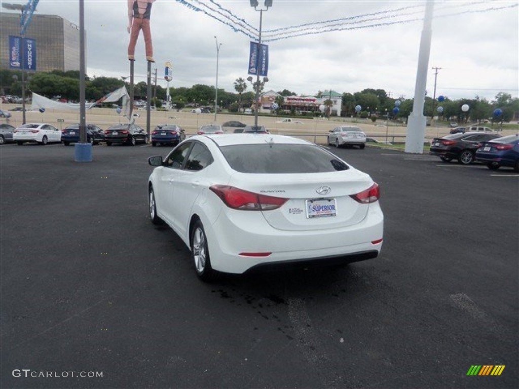 2016 Elantra Value Edition - White / Beige photo #7