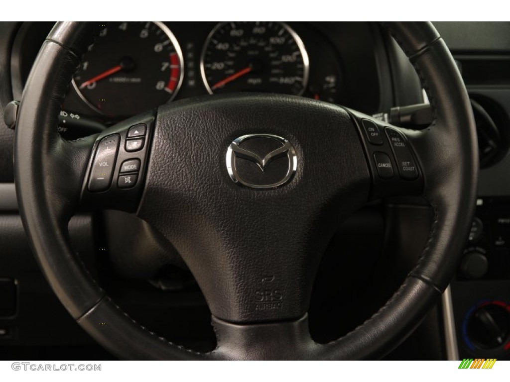 2007 MAZDA6 i Sport Sedan - Tungsten Gray Metallic / Black photo #6