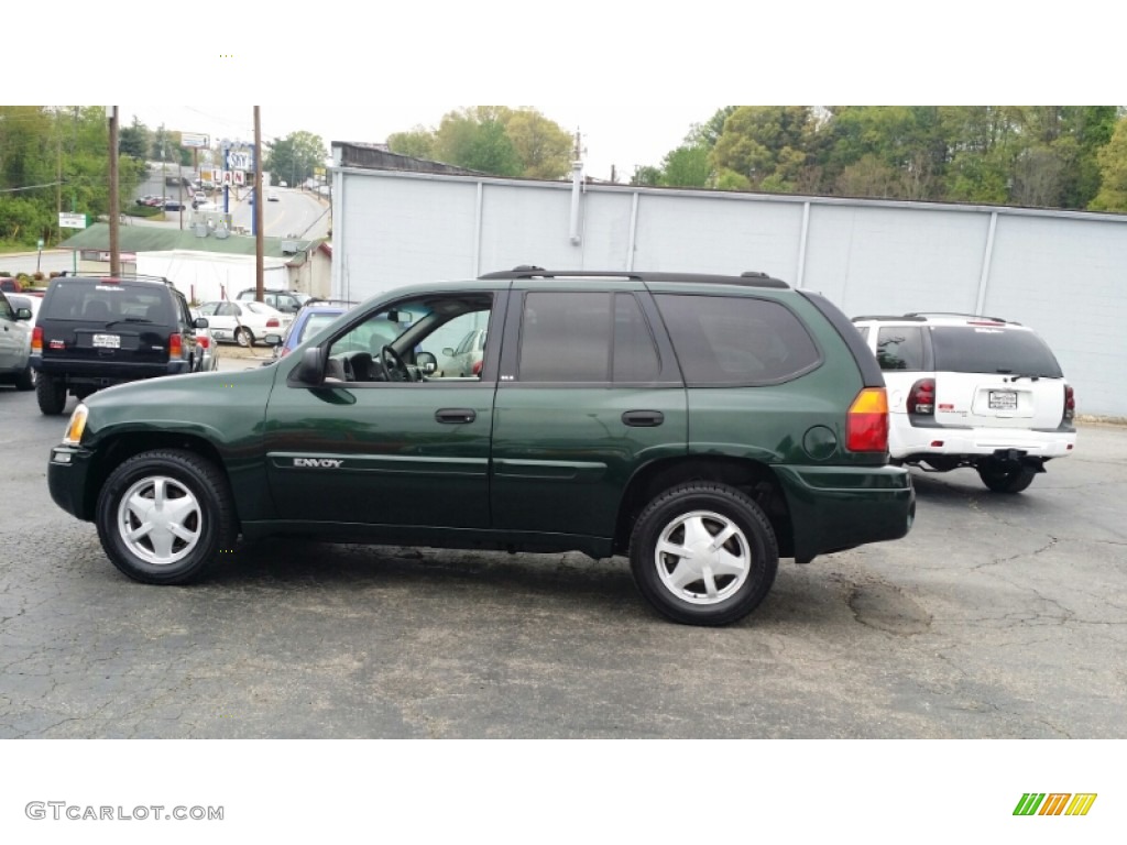 2003 Envoy SLE 4x4 - Polo Green Metallic / Medium Pewter photo #2