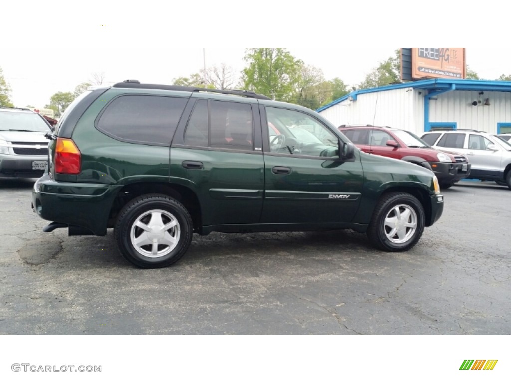 2003 Envoy SLE 4x4 - Polo Green Metallic / Medium Pewter photo #6