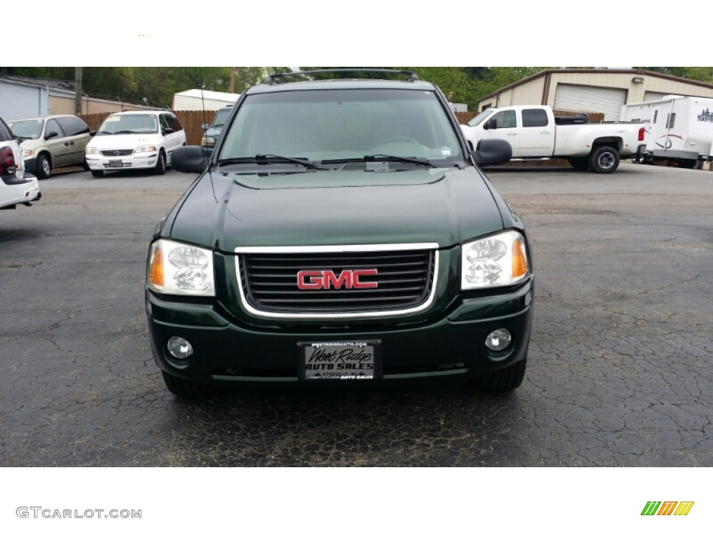 2003 Envoy SLE 4x4 - Polo Green Metallic / Medium Pewter photo #8