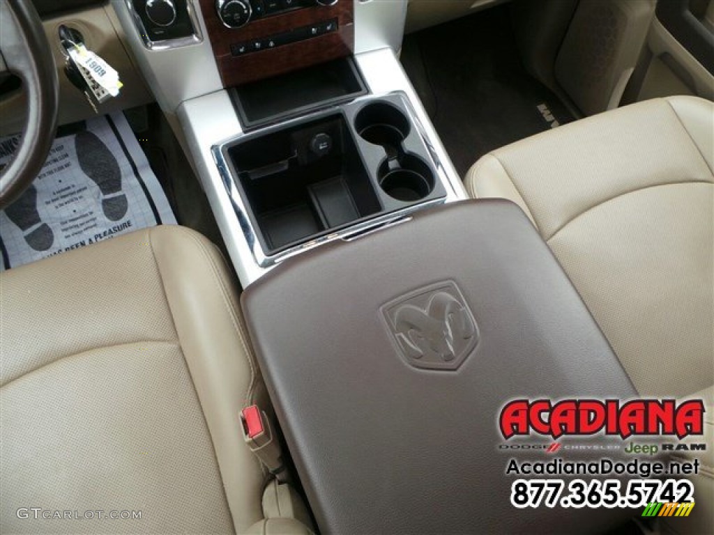 2012 Ram 3500 HD Laramie Crew Cab 4x4 Dually - True Blue Pearl / Light Pebble Beige/Bark Brown photo #21