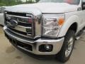 2015 White Platinum Ford F250 Super Duty Lariat Crew Cab 4x4  photo #7